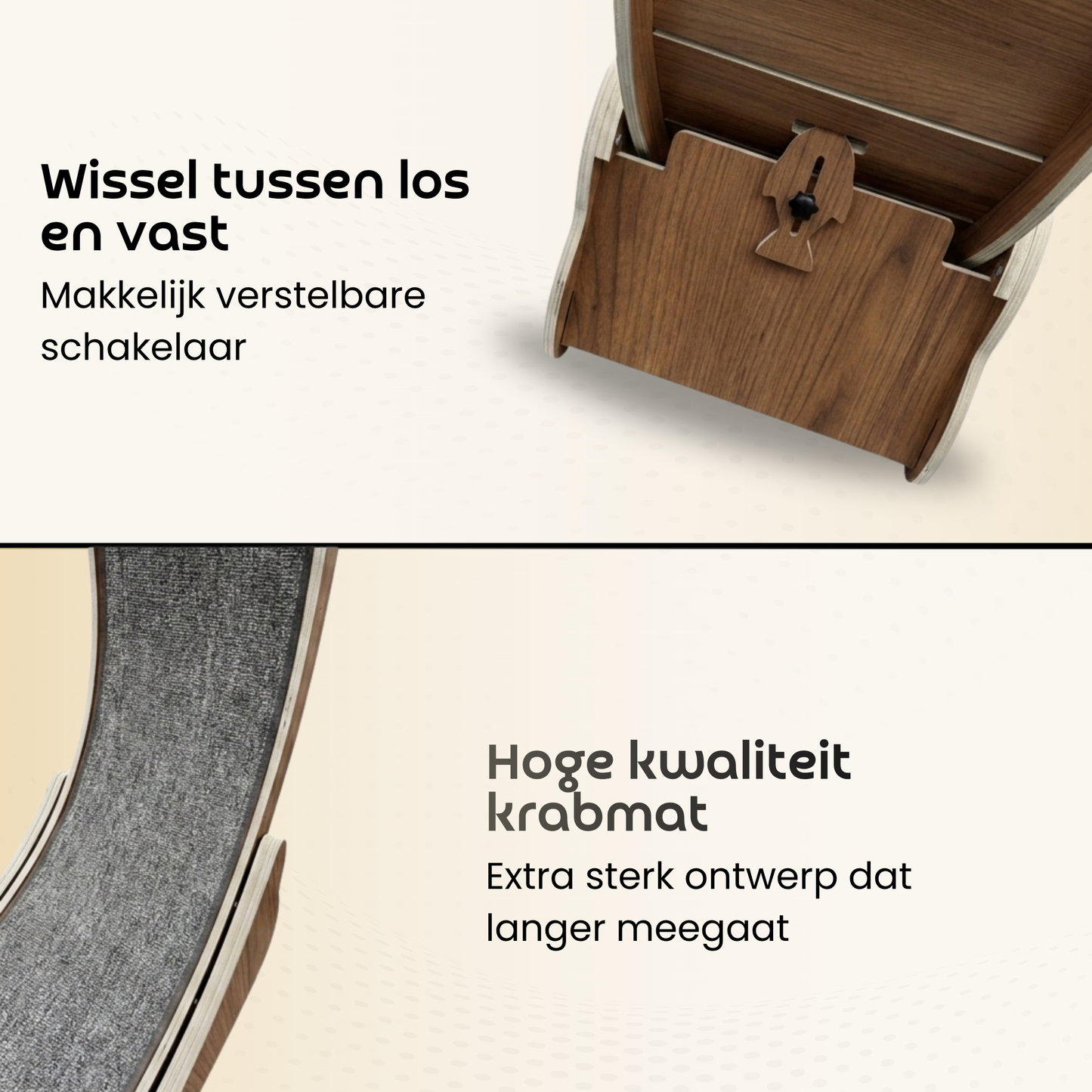 Cat Wheel - Running Wheel for Cats - Walnut