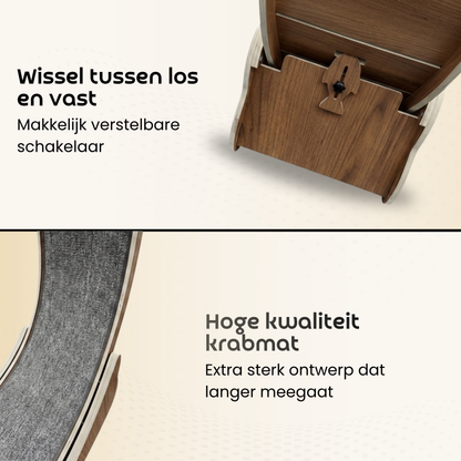 Cat Wheel - Running Wheel for Cats - Walnut