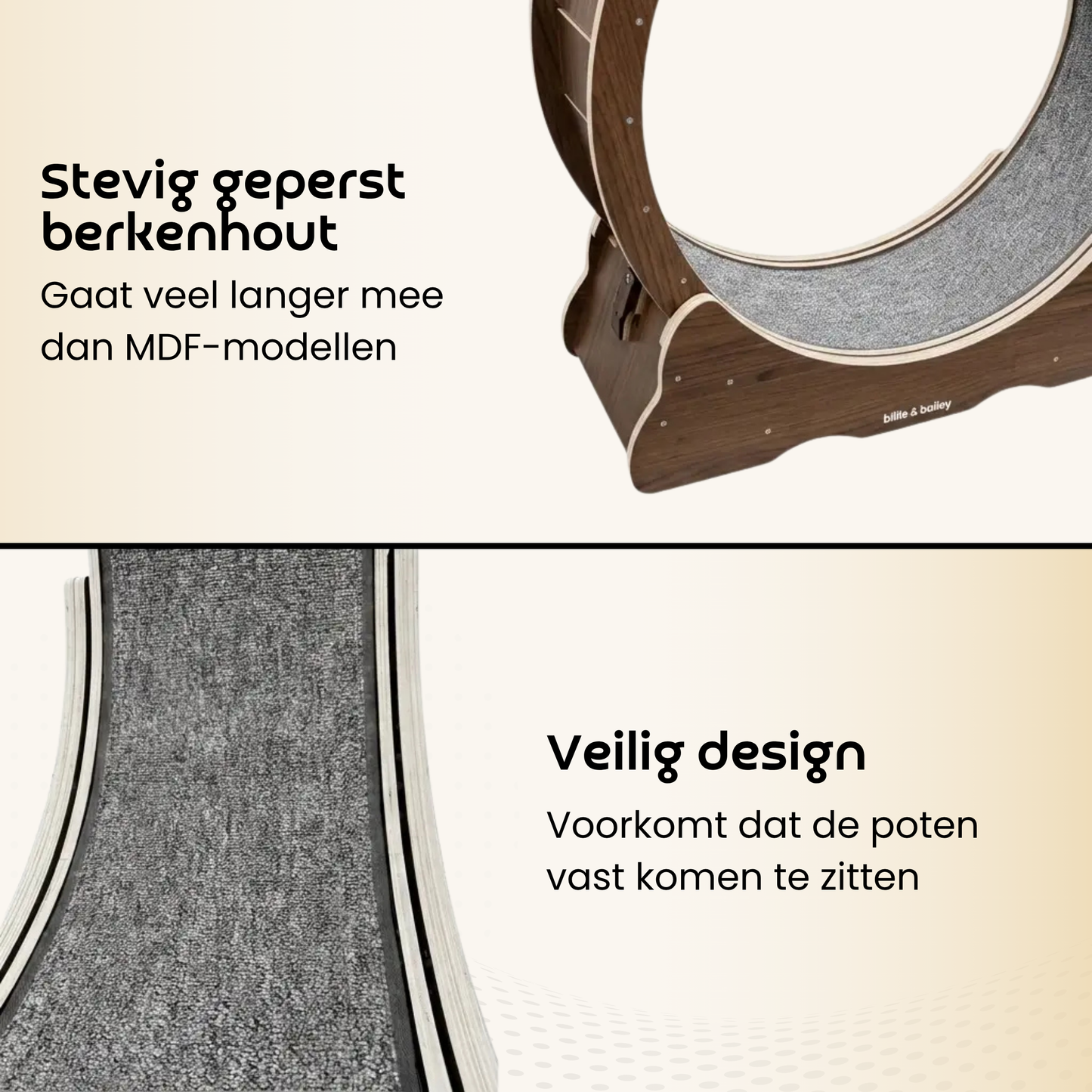 Cat Wheel - Running Wheel for Cats - Walnut